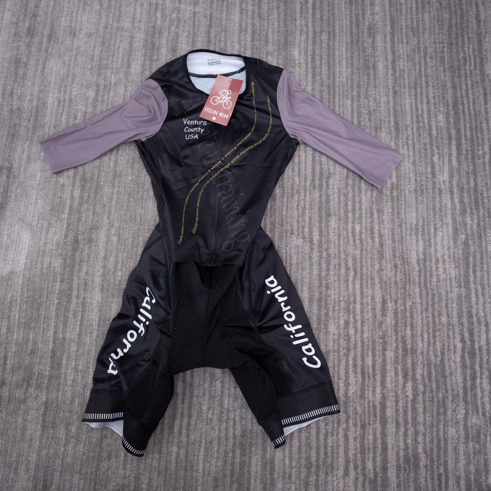 Cycling Wear Skinsuit Women XS Black NWT Ventura County California Padded Monton
